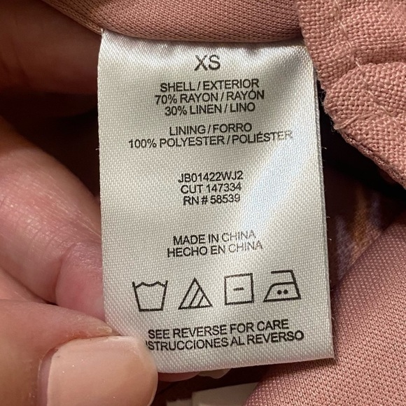 Speechless Juniors Size XS Dusty Blush Linen Bustier Ruffle Romantics Mini Dress - Picture 7 of 10